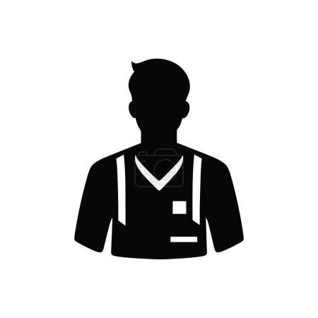 Illustration for Paramedic Icon on White Background - Simple Vector Illustration - Royalty Free Image