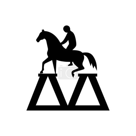 Illustration for Vaulting Horse Icon on White Background - Simple Vector Illustration - Royalty Free Image