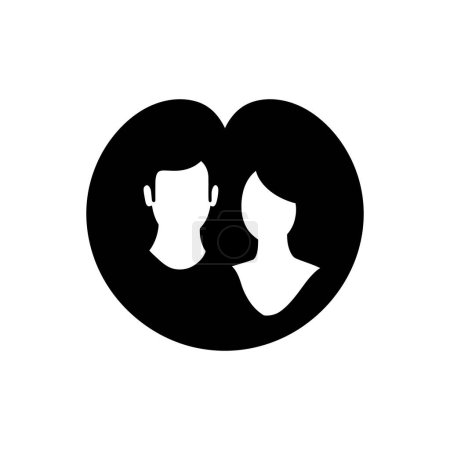 Illustration for A soulmate icon - Simple Vector Illustration - Royalty Free Image