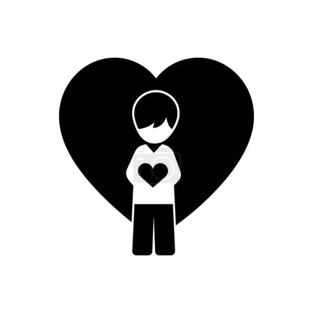 Illustration for Love is not inconsiderate icon - Simple Vector Illustration - Royalty Free Image