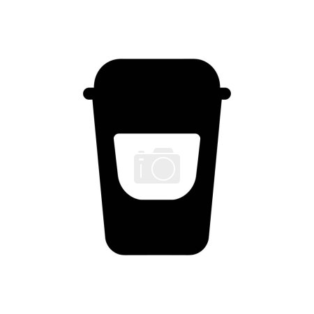 Ilustración de Icono de la manga de café - Ilustración de vectores simple - Imagen libre de derechos