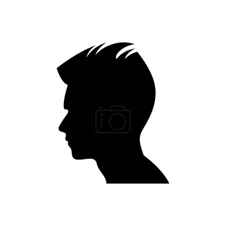 Illustration for Hair style disconnected undercut icon - Simple Vector Illustration - Royalty Free Image