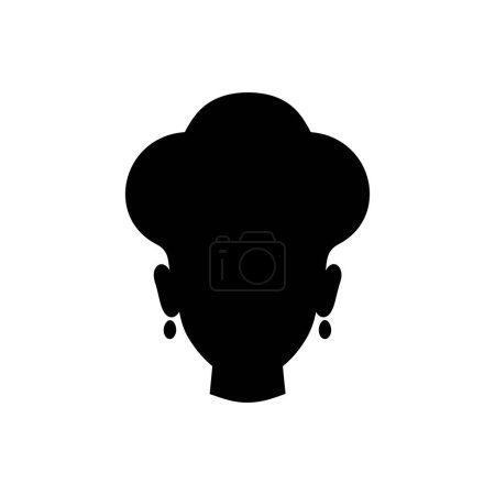Illustration for Hair updos icon - Simple Vector Illustration - Royalty Free Image