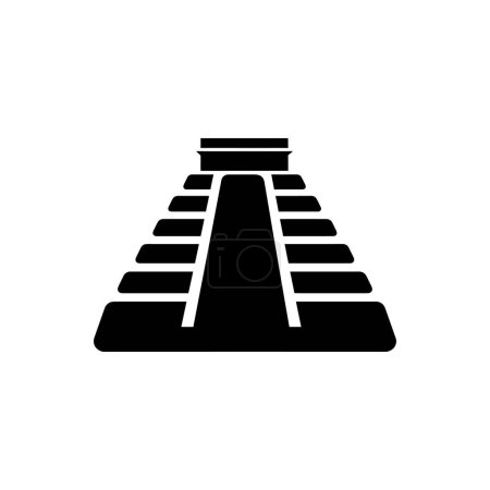 Ilustración de Icono de Chichén Itzá - Ilustración simple de vectores - Imagen libre de derechos
