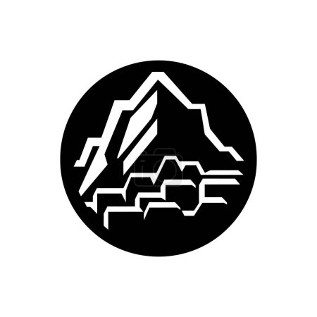 Illustration for Machu Picchu icon - Simple Vector Illustration - Royalty Free Image