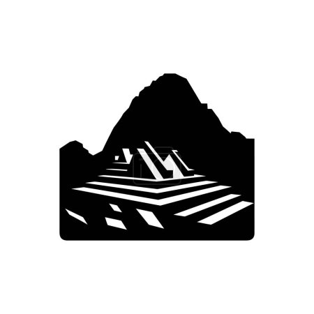 Illustration for Machu Picchu icon - Simple Vector Illustration - Royalty Free Image