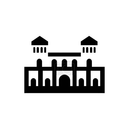 Ilustración de El icono de la Alhambra - Ilustración simple de vectores - Imagen libre de derechos
