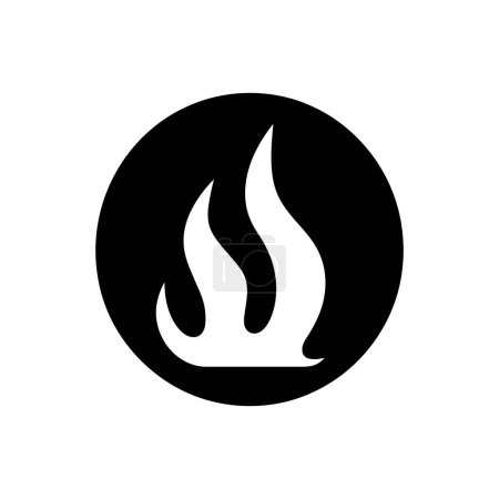 Icône flamme éternel ember - Illustration vectorielle simple