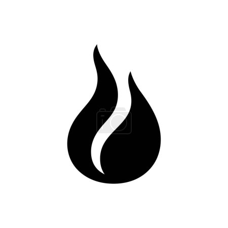 Icône de flamme allumage - Illustration vectorielle simple