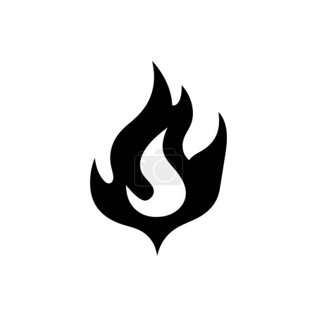 Ilustración de Icono de llama de magma místico - Ilustración simple de vectores - Imagen libre de derechos