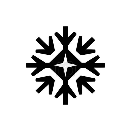 Illustration for Icy snow frost nova icon - Simple Vector Illustration - Royalty Free Image