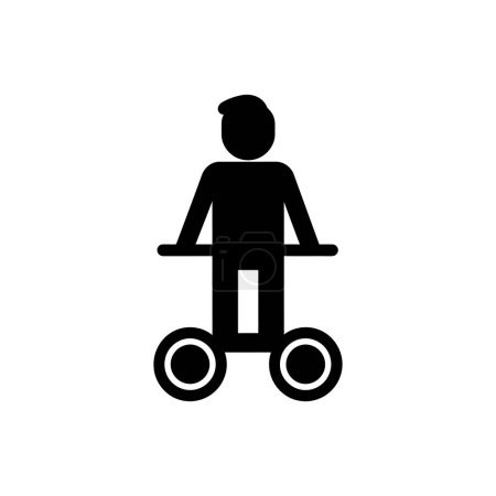 Illustration for Hoverboard segway icon - Simple Vector Illustration - Royalty Free Image