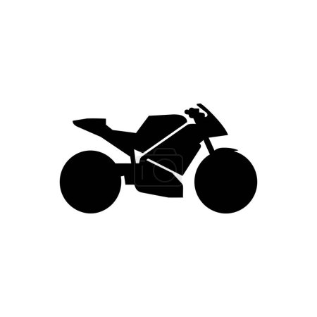 Téléchargez les illustrations : Icône Sportbike - Illustration vectorielle simple - en licence libre de droit