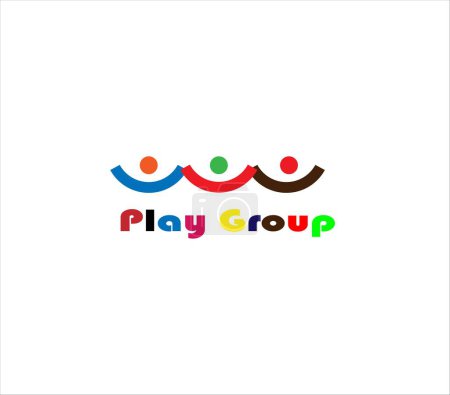Photo for Abstract icon Child playgroup logo - Royalty Free Image