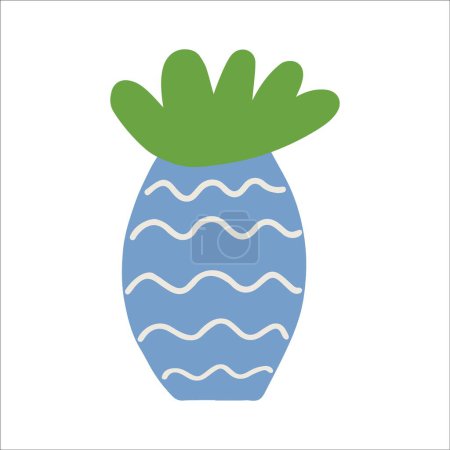 Illustration for Cactus vector illustration in scandinavian style. - Royalty Free Image
