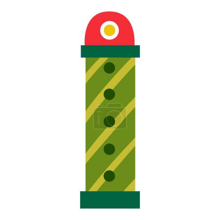 Illustration for Lighthouse, vector illustration  in cute flat design. - Royalty Free Image