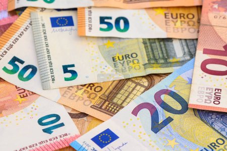 Photo for Background of euro banknotes cash studio professional 6 - Royalty Free Image