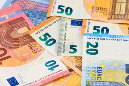 Photo for Background of euro banknotes cash studio professional 12 - Royalty Free Image