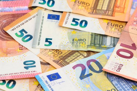 Photo for Background of euro banknotes cash studio professional 1 - Royalty Free Image