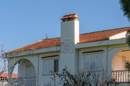 Photo for White house in Mediterranean style - Royalty Free Image