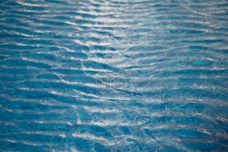 abstrakte blaue Farbe Wasserwelle, reine natürliche Strudelmustertextur, Hintergrundfotografie 1