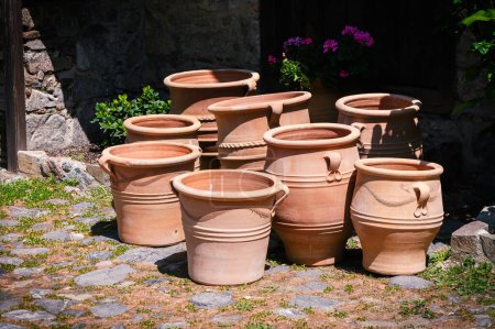 handmade clay jugs in Cyprus 1
