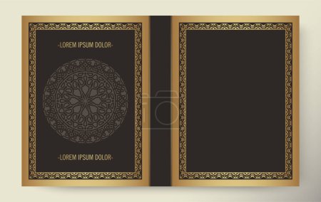 Ilustración de Diseño de portada de libro ornamental premium - Imagen libre de derechos