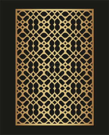 Illustration for Luxury seamless die cut decorative pattern template - Royalty Free Image