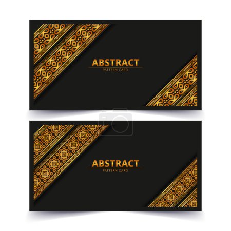 diseño elegante de la tarjeta patrón de oro
