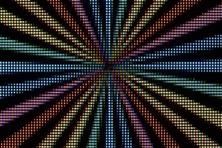 Makroaufnahme eines farbenfrohen OLED-Displays. Abstrakte bunte Hintergrund.