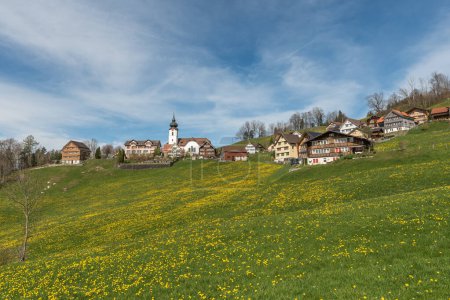 Mountain village in Appenzellerland, Schlatt, Canton of Appenzell Innerrhoden, Switzerland