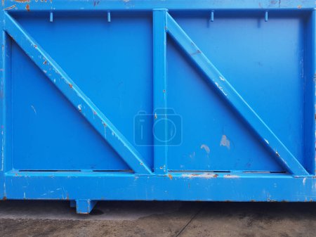 Photo for Side view of metal basket container - Royalty Free Image