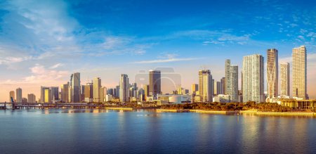 Photo for The skyline of miami in the early morning sun - Royalty Free Image