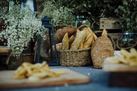 Photo for Bread and pastries in the market - Royalty Free Image