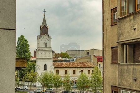 Téléchargez les photos : Bucarest. Roumanie. L'église Sainte-Marie-des-Dons est la plus ancienne église catholique romaine de la capitale roumaine Bucarest. Il est situé dans le centre-ville sur la rue IC Bratianu. - en image libre de droit