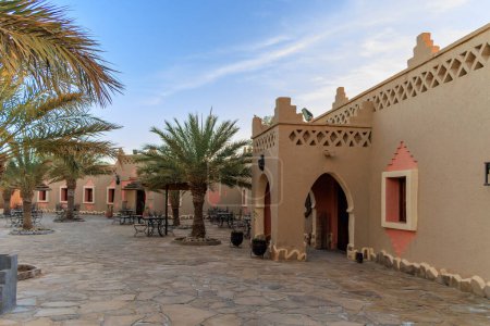 Photo for Kasbah-Hotel Chergui. Maroccan kasbah hotel , Marocco Africa - Royalty Free Image
