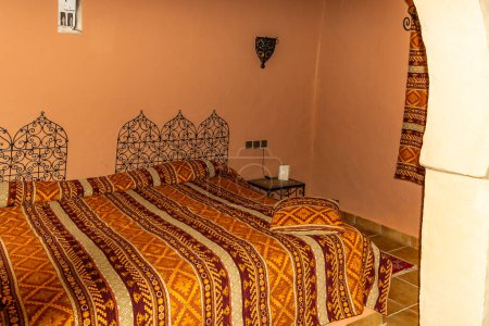Photo for Kasbah-Hotel Chergui. Maroccan kasbah hotel , Marocco Africa - Royalty Free Image