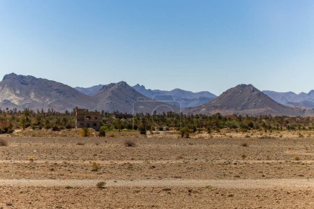 Photo for The view from the oasis of Tinejdad in the southeast of Morocco - Royalty Free Image