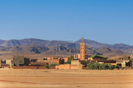 Ouarzazate, Marokko. Ouarzazate ist eine Stadt und Hauptstadt der Provinz Ouarzazate nahe Marrakesch in Marokko