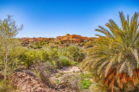 Ksar Ait Ben haddou, altes Dorf aus Lehmziegeln der Berber oder Kasbah. Ouarzazate, Draa-Tafilalet, Marokko, Nordafrika