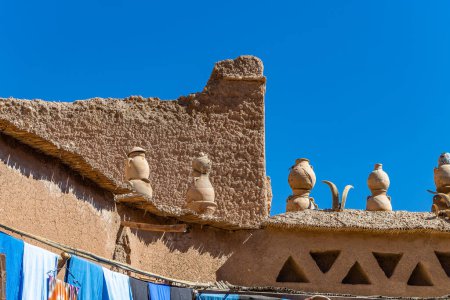 Ksar Ait Ben haddou, old Berber adobe-brick village or kasbah. Ouarzazate, Draa-Tafilalet, Morocco, North Africa