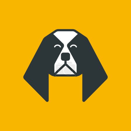 Téléchargez les illustrations : Cavalier Roi Charles Spaniel chien animaux mignon mascotte dessin animé coloré colère logo icône vectoriel illustration - en licence libre de droit