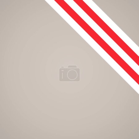 Illustration for Corner slanted ribbon flag of Raiatea or Usti nad Labem for a top right aera of a page. - Royalty Free Image