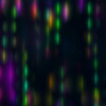 Beautiful abstract colorful background with neon lines. Fantastic glow