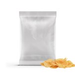 Pastry concept of snack foil bag isolated on plain backgound , suitable for food project.
