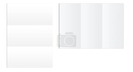 Kreatives Konzept blank weiß DIN A4 isoliert auf schlichtem Hintergrund, passend für Ihre Elementszenen.