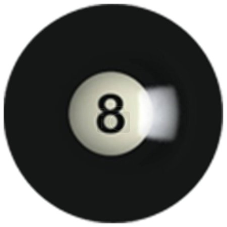 Realistic snooker ball isolated on transparent background.fit element for scenes project.