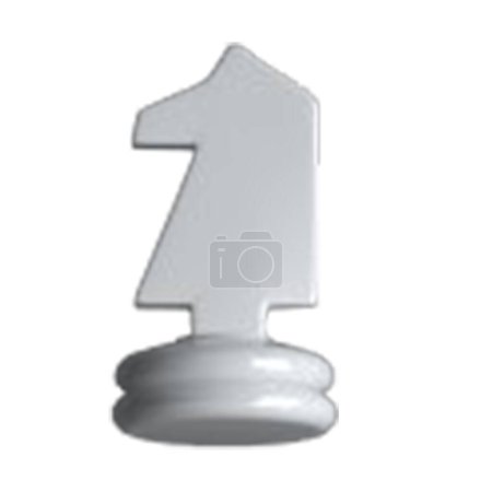 Realistic chess item isolated on transparent background, suitable for your asset design.