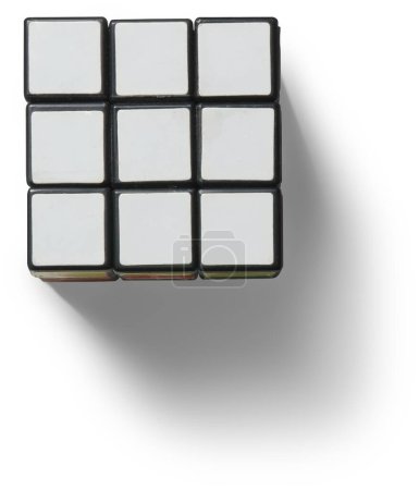 Photo for Realistic rubik cube isolated on transparent background.fit element for scenes project. - Royalty Free Image