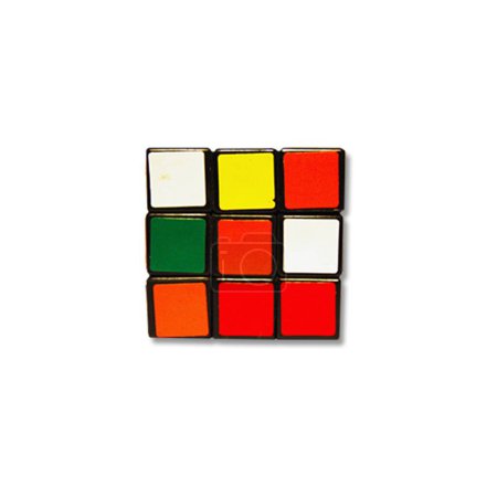 Photo for Realistic rubik toy isolated on transparent background.fit element for scenes project. - Royalty Free Image